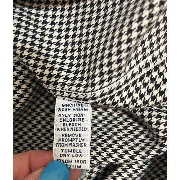 Polo Golf Mens Benford Shirt XL Houndstooth Button Front Preppy Office Travel - Picture 5 of 5